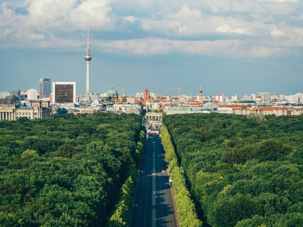 historic center panorama of berlin